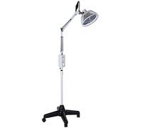 DYHQQ Lampe de Chaleur Infrarouge lointaine TDP, Traitement minéral, soulagement de la Douleur pour Le Cou, Le Dos, Les épaules, Le Genou, avec tête Amovible, Hauteur réglable, TDP-166F