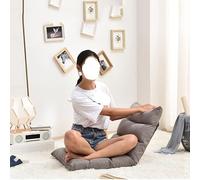 DYHWAC Canapé Paresseux Tatami canapé Simple Pliant de Sol Chaise Relaxation canapé-lit Grand(Argento)