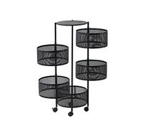 DYHWAC Étagère rotative for légumes de Cuisine étage Multicouche Rond ménage Panier à Stockage Fruits et étagère Rangement