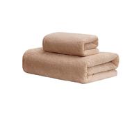 DYHWAC Serviette de Bain en Velours de Neige Deux Ensembles d' et de Femmes séchage de la Vitesse d'absorption d'eau Domestique ne Peut Pas Laisser Tomber la Serviette de Cheveux(B 2PS)