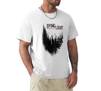 Dying Light New Trend Men's White T-Shirt Unisex Cotton Tee M