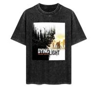Dying Light Poster Unisex T-Shirt Printed Tee Graphic Top Men Black Shirt L