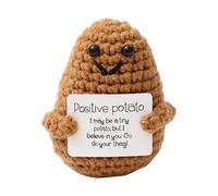 Dyiouxin Patate,Pomme de Terre Positive,Cadeau Inspirant,Pomme de Terre Tricotée,Peluche Motivation,pour Les Couples,la Famille,Les Amis Une Énergie Positive Potato Pocket Hug