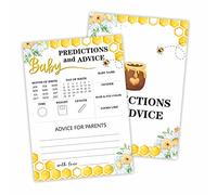 DYIRBIIY Cartes de jeu, prédictions et conseils double face sur le thème des abeilles - Lot de 30 (12,7 x 17,8 cm) - (BABYYX-002)