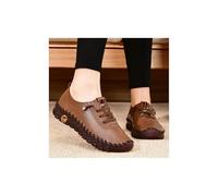 DYJAGYO Super Soft Orthopedic Shoes 2023, Chaussures orthopédiques Super Douces et Confortables pour Les Femmes Faisant du Shopping (38,Khaki)