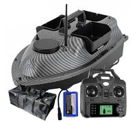 DYJD Bateau d'appât GPS Smart RC sans fil 2 kg chargement automatique retour télécommande 500 m de distance (fibre de carbone)