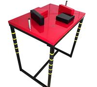 DYJD Bras de Fer Table, Matériel Tous Les Bras Jeu Professionnel Lutte Machine en Acier Bras de Fer Muscle exerciseur pour la Famille ou Bureau Divertissement,Rouge