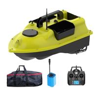 DYJD GPS-Smart RC Bateau d'appât sans fil 2 kg Charge automatique Télécommande de retour Distance 500 m Jaune