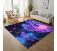 Dyjuaa Chinois Dragon Tapis Chambre Lavable en Machine Architecture Oriental Fantaisie Carpet AntidéRapant Poil Ras Descente de Lit 80x150 cm Tapis Doux pour Salon, Entrée, Couloir, Cuisine