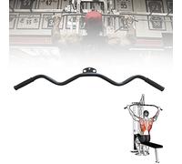 DYK&NX Barre de Tirage LAT Musculation, Barre De Traction Curl avec Prise en Caoutchouc pour Entraînement en Force, Entraînement des Muscles du Dos