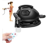 DYK&NX Machine Professionnelle de Bronzage par Pulvérisation, Pistolet de Bronzage par Pulvérisation avec Aérographe et Tuyau, Télécommande pour Famille et Salon (Grey : Black)