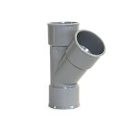 Dyka 20022217 PVC D'évacuation Culotte, FF 45°, 100mm Diamètre, Lot de 18