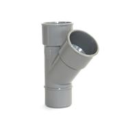 Dyka 20023665 PVC D'évacuation Culotte, MF 45°, 100mm Diamètre, 60mm x 40mmx 60mm, Lot de 20