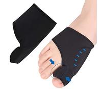 DYKOOK 1 paire d'attelles orthopédiques pour oignons et orteils avec coussinet en silicone, correction non chirurgicale des oignons, jour et nuit (noir et L)