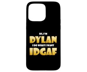 Dylan Costume IDGAF Funny Meme Halloween Costume for Dylans Coque pour iPhone 15 Pro Max