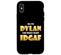 Dylan Costume IDGAF Funny Meme Halloween Costume for Dylans Coque pour iPhone X/XS