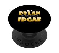 Dylan Costume IDGAF Funny Meme Halloween Costume for Dylans PopSockets PopGrip Adhésif