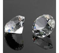 Dylan-EU 30 pcs Diamants Artificiels Verre Cristal Transparent Strass Décoratifs pour Cadeaux de Table Décoration de fête Mariage Décoration intérieure Ø 20 mm avec Boîte de Rangement Poids net 150 g