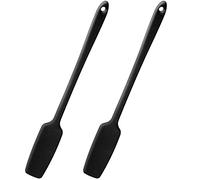 Dylan-EU Lot de 2 spatules à confiture antiadhésives en silicone résistant à la chaleur pour bocaux, smoothies, mélangeurs, pâtisseries, mélangeurs, outils de mélange