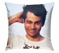 Dylan Obrien Housses de coussin double face en peluche pour décoration de dortoir ou de chambre à coucher ou salon 45 x 45 cm