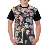 Dylan O'Brien T-shirt tendance à manches courtes pour homme, comme sur l'image, M