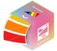 Dylan Stoel Marqueurs de mise au point arc-en-ciel, 100 pièces