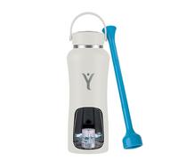 DYLN Bouteille d'eau alcaline | Bouteille d'eau à hydrogène portable pour créer de l'eau riche en hydrogène jusqu'à 9,5 pH | Isolation sous vide | Acier inoxydable | Garde l'eau froide pendant 24