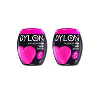 DYLON Lot de 2 capsules de teinture à la machine 350 g, rose passion