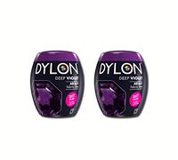 Dylon Lot de 2 capsules de teinture en machine Violet foncé 350 g