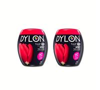 Dylon Lot de 2 capsules de teinture pour machine Rouge tulipe 350 g