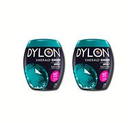 Dylon Lot de 2 capsules de teinture pour machine Vert émeraude 350 g