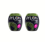 Dylon Capsules de teinture pour machine Vert olive – Lot de 2 (350 g, 700 g)