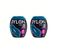 Dylon Lot de 2 paquets de teinture pour machine, poudre, bleu marine