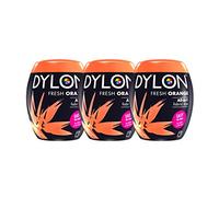 DYLON Lot de 3 capsules de teinture pour machine 350 g, orange fraîche