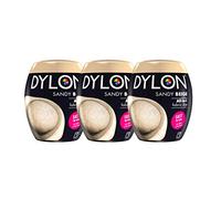 Dylon Lot de 3 capsules de teinture pour machine Beige sable 350 g