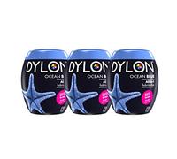 Dylon Capsules de teinture pour machine Bleu océan 350 g – Lot de 3