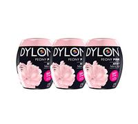Dylon Lot de 3 capsules de teinture pour machine Rose pivoine 350 g