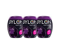 Dylon Lot de 3 capsules de teinture pour machine Violet foncé 350 g