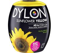 Dylon Teinture Textile pour Machine à Laver, Jaune Tournesol, 8.5 x 8.5 x 9.9 cm