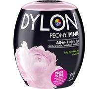 Dylon Teinture Textile pour Machine à Laver, Rose Pivoine, 8.5 x 8.5 x 9.9 cm