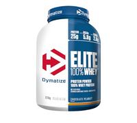Dymatize Elite 100% Whey Chocolate Peanut 2170g - Poudre à Hautes en Protéines et Faibles en Sucres + BCAA