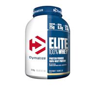 Dymatize Elite 100% Whey Gourmet Vanilla 2170g - Poudre à Hautes en Protéines et Faibles en Sucres + BCAA