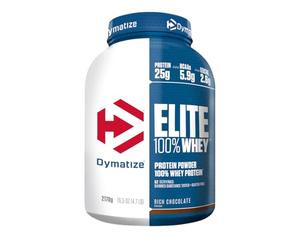 Dymatize Elite 100% Whey Rich Chocolate 2170g - Poudre à Hautes en Protéines et Faibles en Sucres + BCAA