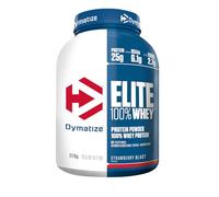 Dymatize Elite 100% Whey Strawberry Blast 2170g - Poudre à Hautes en Protéines et Faibles en Sucres + BCAA