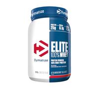 Dymatize Elite 100% Whey Strawberry Blast 942g - Poudre à Hautes en Protéines et Faibles en Sucres + BCAA