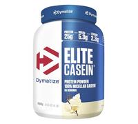 Dymatize Elite Proteína de Caseína en Polvo Sabor Vainilla Suave 1800g - Caseína de Liberación Lenta con BCAAs