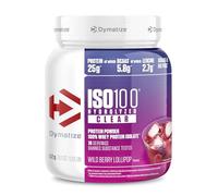 Dymatize ISO 100 Hydrolized Clear Wild Berry Lollipop 512g Hydrolysat de protéine de lactosérum clair + poudre d'isolat