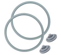 DYMHQ 2 Pièces Anneau D'étanchéité pour Autocuiseur, Joint en Caoutchouc pour Autocuiseur avec 2 Joint de Signalisation, Autocuiseur Accessoire de Remplacement de Joint Torique pour Silit WMF Fissler