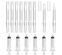 DYMHQ Lot de 15 stylos de retouche rechargeables pour cloisons sèches - Stylo pinceau vide - Marqueur de peinture murale transparente - Stylo rotatif vide avec seringue