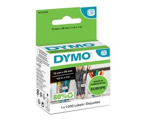 Dymo 11353 (S0722530) - (25 mm x 13 mm) - Noir sur blanc - Étiquette